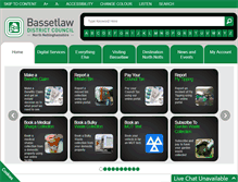 Tablet Screenshot of bassetlaw.gov.uk